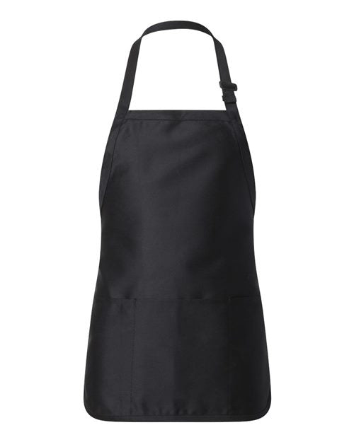 Q-Tees Full-Length Apron with Pouch Pocket Q4250