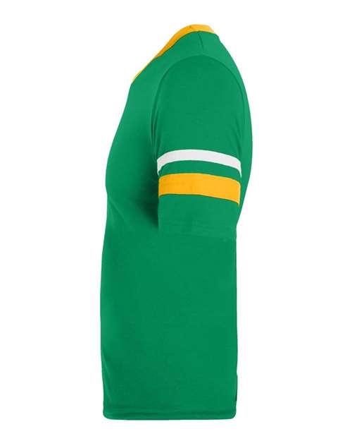 Augusta Sportswear V-Neck Jersey with Striped Sleeves 360