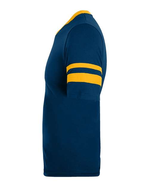 Augusta Sportswear V-Neck Jersey with Striped Sleeves 360