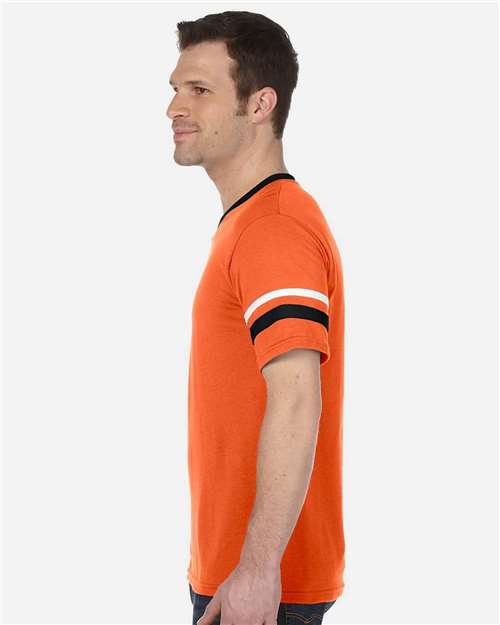 Augusta Sportswear V-Neck Jersey with Striped Sleeves 360