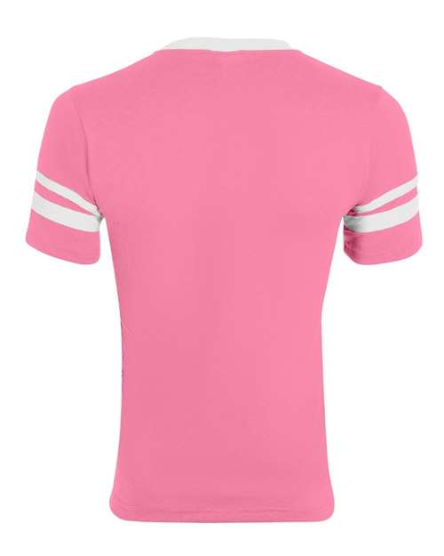 Augusta Sportswear V-Neck Jersey with Striped Sleeves 360