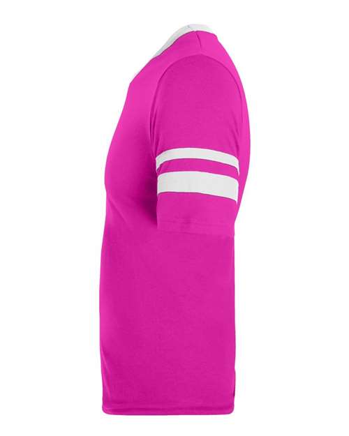 Augusta Sportswear V-Neck Jersey with Striped Sleeves 360