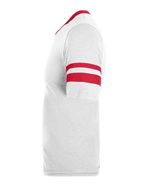 Augusta Sportswear V-Neck Jersey with Striped Sleeves 360