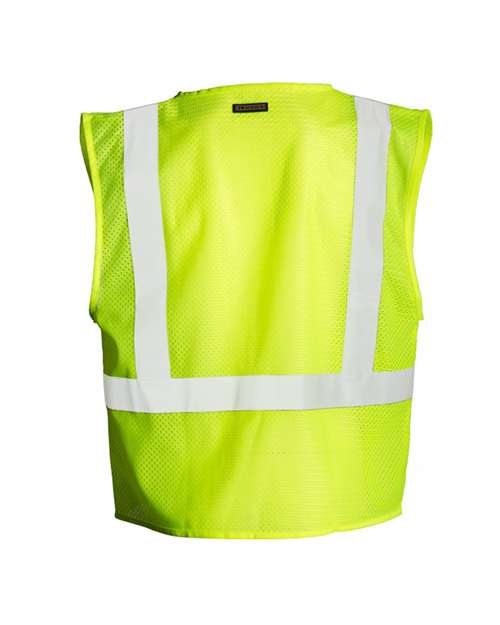 Kishigo Unisex 4 Pocket Hook-and-Loop Mesh Vest 1083-1084