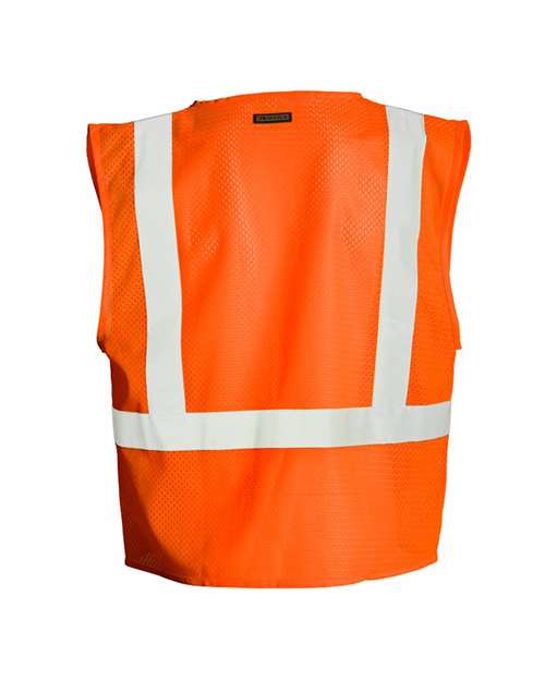 Kishigo Unisex 4 Pocket Hook-and-Loop Mesh Vest 1083-1084