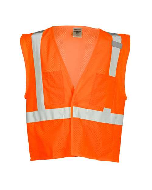Kishigo Unisex 4 Pocket Hook-and-Loop Mesh Vest 1083-1084
