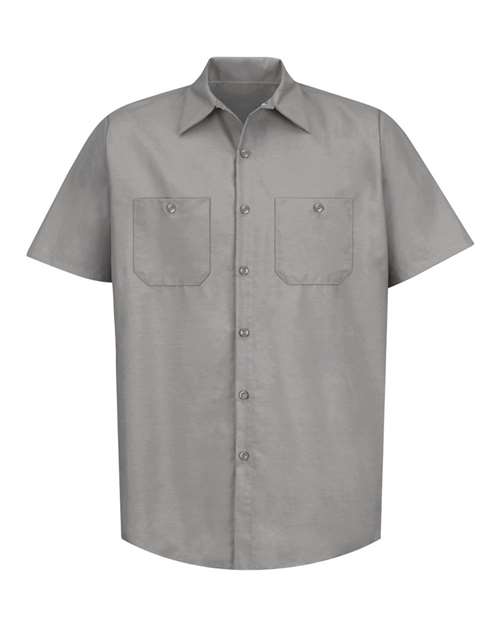 Red Kap Men's Tall Industrial Short Sleeve Work Shirt SP24T