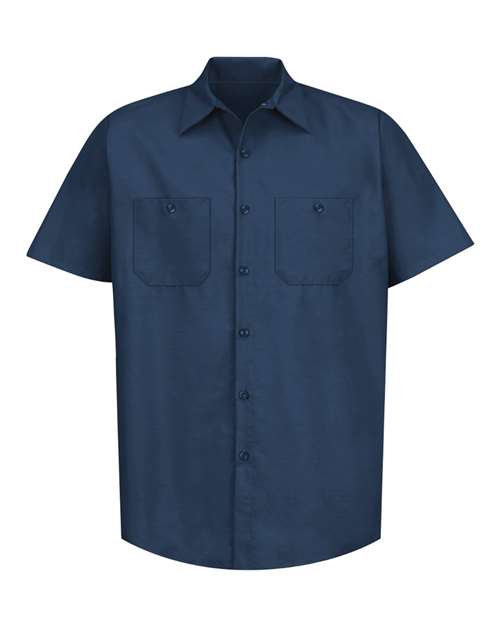 Red Kap Men's Tall Industrial Short Sleeve Work Shirt SP24T