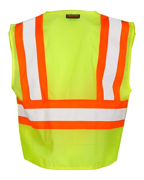 Kishigo Unisex Contrasting Mesh Breakaway Vest 1174-1176