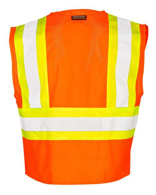 Kishigo Unisex Contrasting Mesh Breakaway Vest 1174-1176