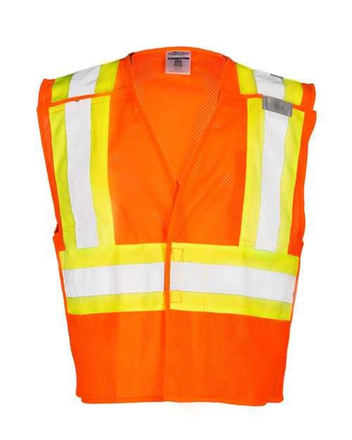 Kishigo Unisex Contrasting Mesh Breakaway Vest 1174-1176