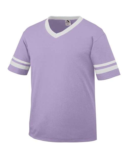 Augusta Sportswear V-Neck Jersey with Striped Sleeves 360