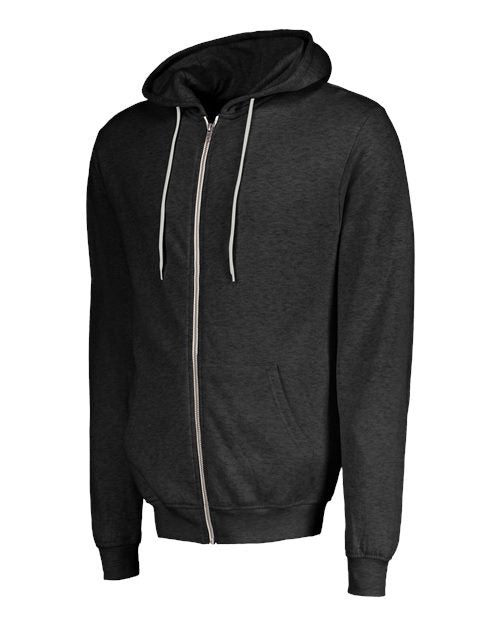 MV Sport Unisex Retro Heather Full-Zip Hooded Sweatshirt 2349