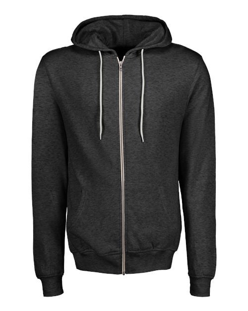 MV Sport Unisex Retro Heather Full-Zip Hooded Sweatshirt 2349