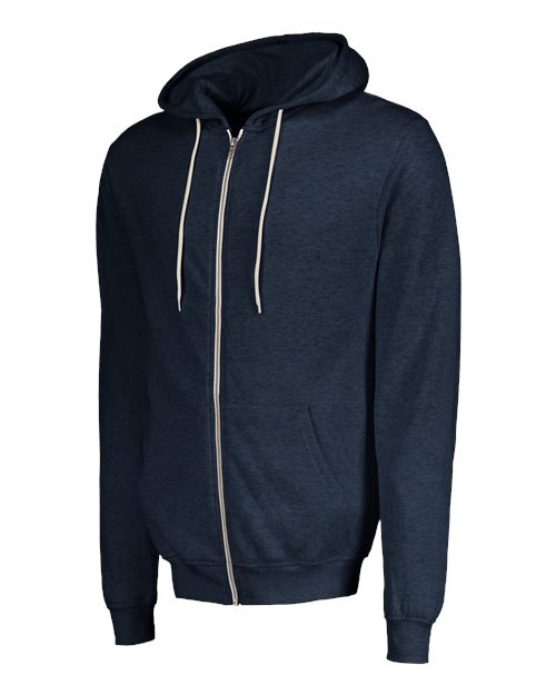 MV Sport Unisex Retro Heather Full-Zip Hooded Sweatshirt 2349