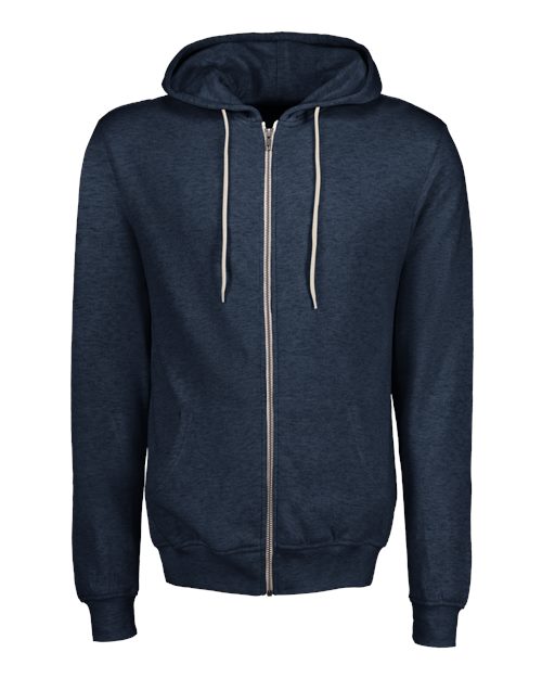 MV Sport Unisex Retro Heather Full-Zip Hooded Sweatshirt 2349