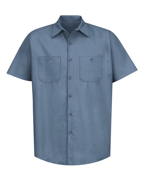 Red Kap Men's Tall Industrial Short Sleeve Work Shirt SP24T
