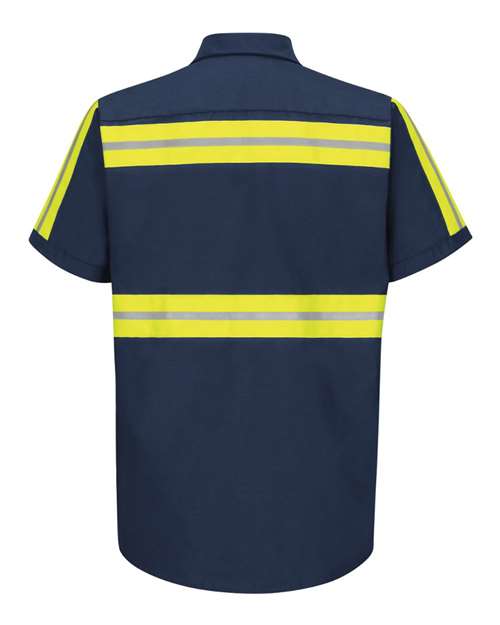 Red Kap Men's Enhanced Visibility Industrial Work Shirt SP24E