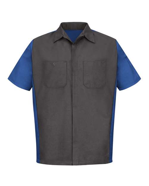 Red Kap Men's Tall Short Sleeve Automotive Crew Shirt SY20T