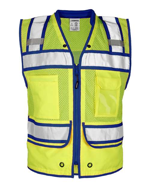Kishigo Men's Color Contrast High Performance Surveyors Vest S5042-5046