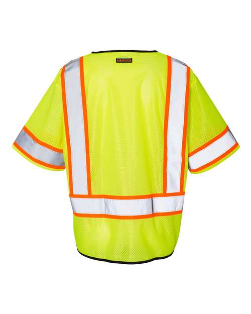 Kishigo Unisex Class 3 Mesh Zippered Vest 1565-1566