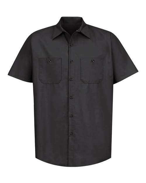 Red Kap Men's Tall Industrial Short Sleeve Work Shirt SP24T
