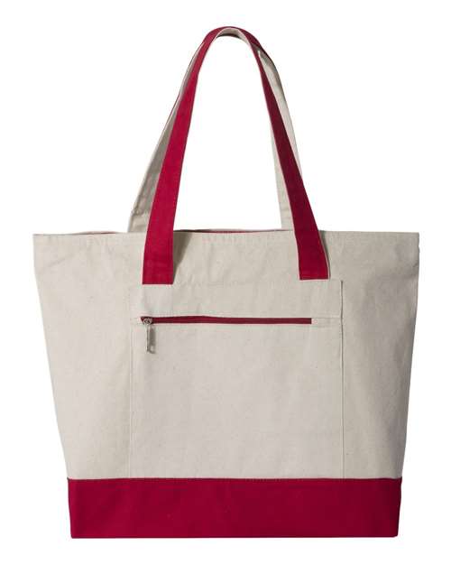 Q-Tees 19L Zippered Tote Q1300