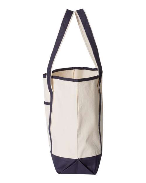 Q-Tees 34.6L Large Canvas Deluxe Tote Q1500