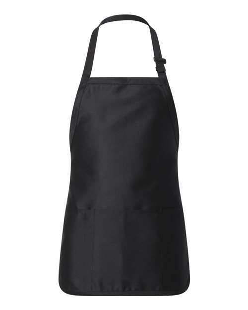 Q-Tees Full-Length Apron with Pouch Pocket Q4250