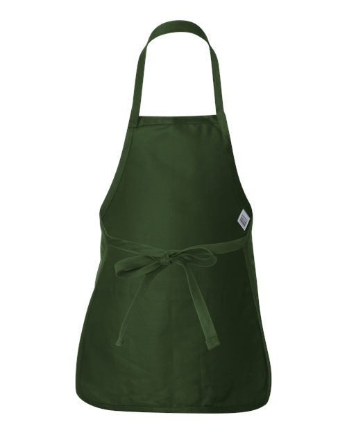 Q-Tees Full-Length Apron with Pouch Pocket Q4250