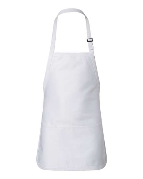 Q-Tees Full-Length Apron with Pouch Pocket Q4250
