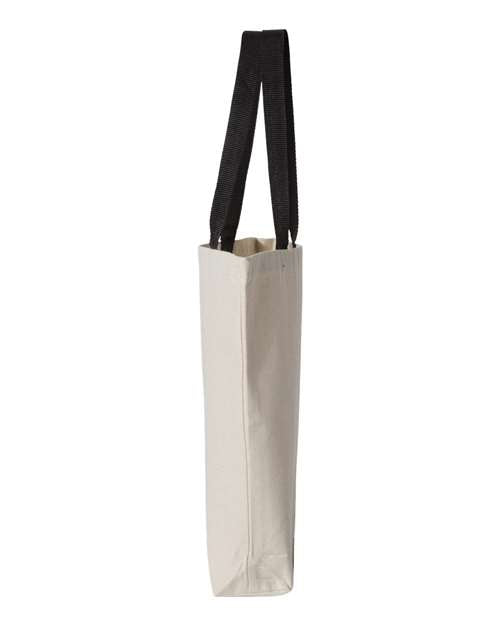 Q-Tees 11L Canvas Tote with Contrast-Color Handles Q4400