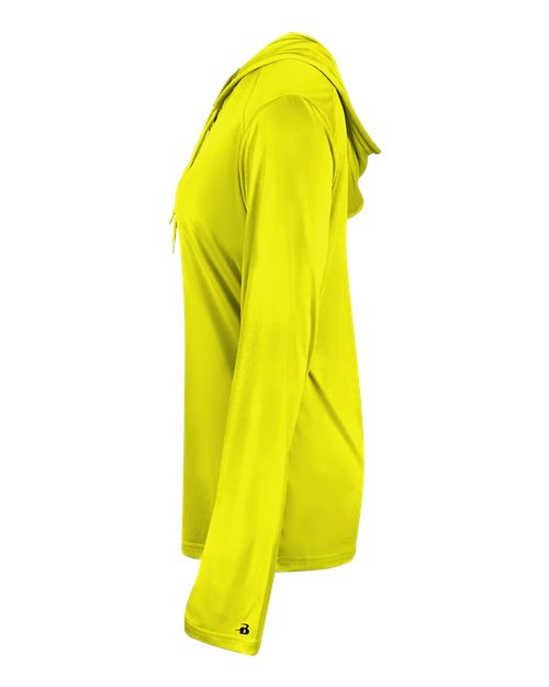 Badger Women's B-Core Long Sleeve Hooded T-Shirt 4165