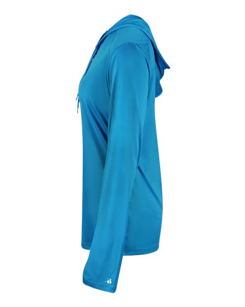 Badger Women's B-Core Long Sleeve Hooded T-Shirt 4165