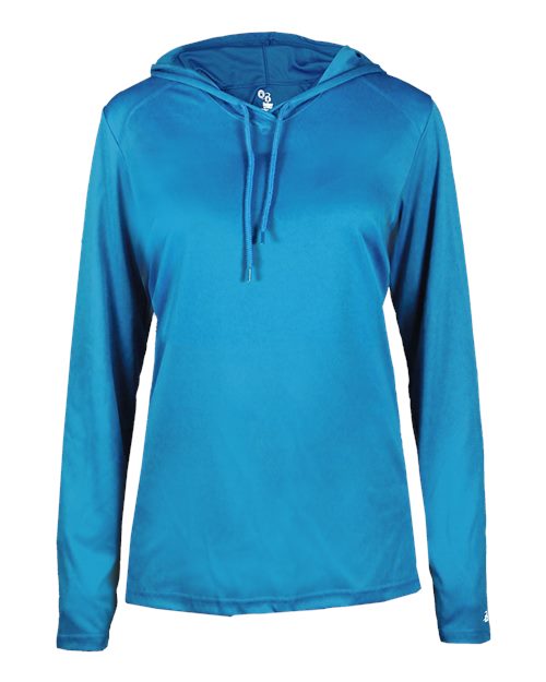 Badger Women's B-Core Long Sleeve Hooded T-Shirt 4165