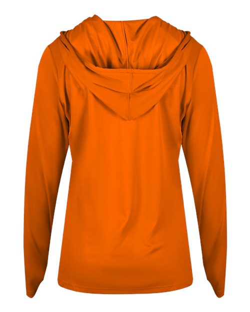 Badger Women's B-Core Long Sleeve Hooded T-Shirt 4165