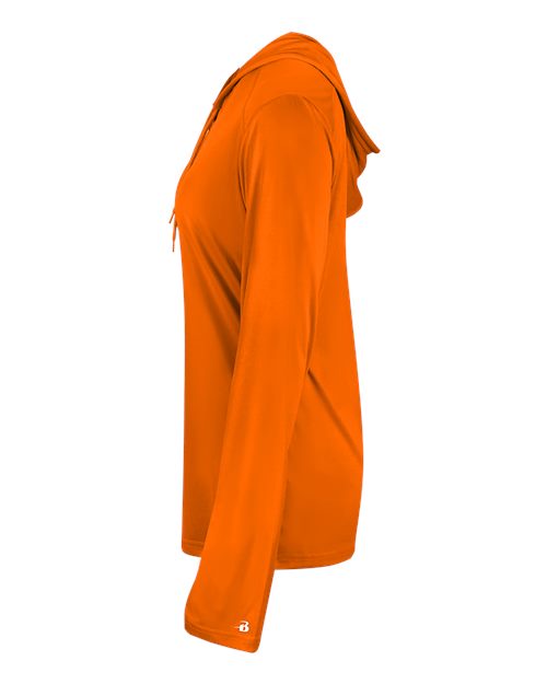 Badger Women's B-Core Long Sleeve Hooded T-Shirt 4165