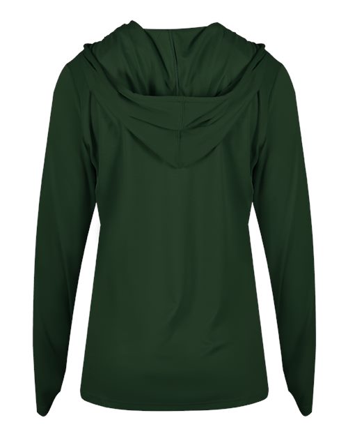 Badger Women's B-Core Long Sleeve Hooded T-Shirt 4165