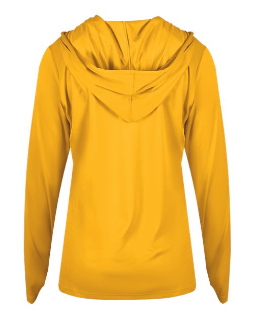 Badger Women's B-Core Long Sleeve Hooded T-Shirt 4165