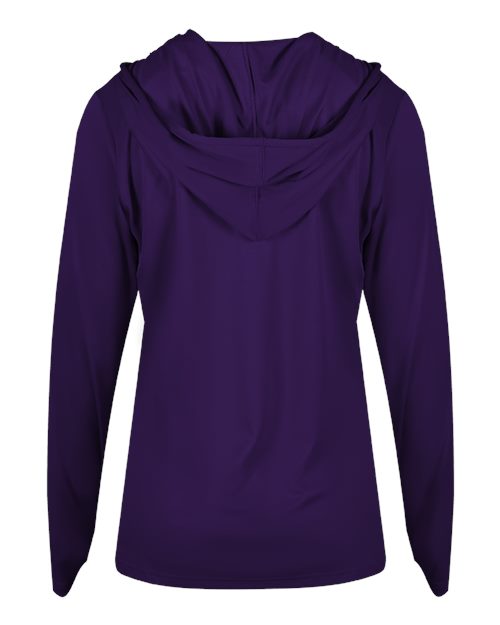 Badger Women's B-Core Long Sleeve Hooded T-Shirt 4165