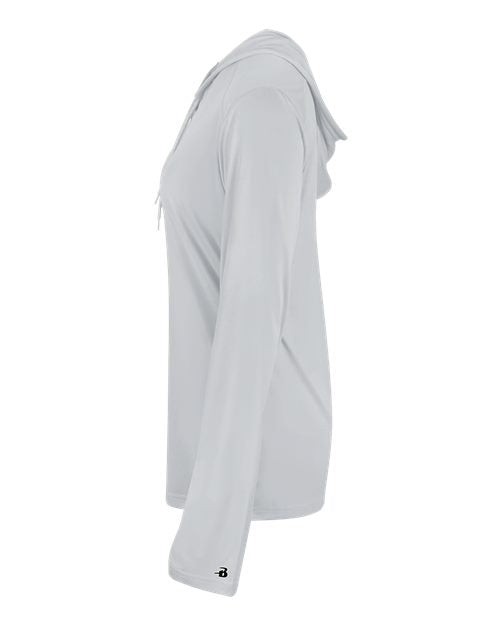 Badger Women's B-Core Long Sleeve Hooded T-Shirt 4165