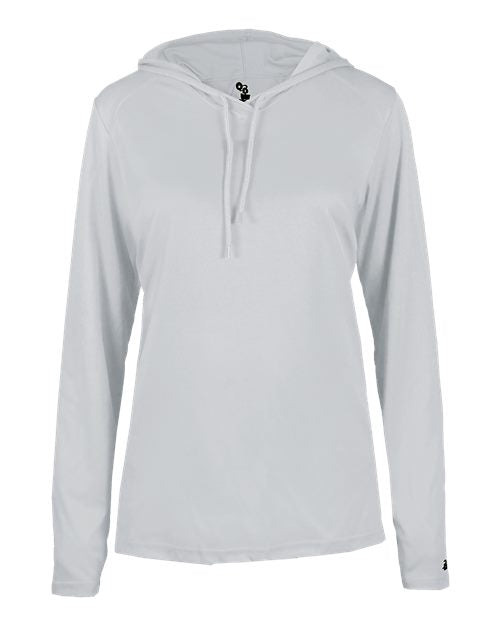 Badger Women's B-Core Long Sleeve Hooded T-Shirt 4165