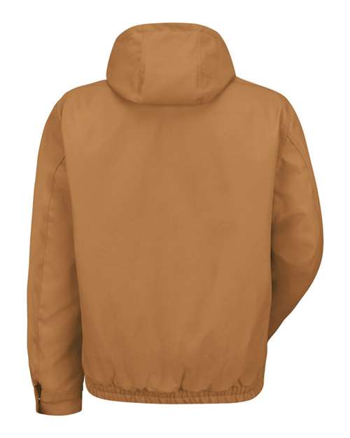 Red Kap Men's Blended Duck Zip-Front Hooded Jacket JD20