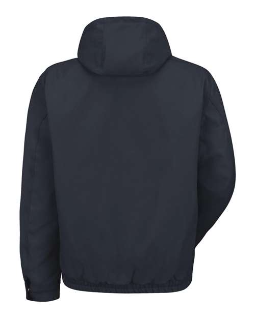 Red Kap Men's Blended Duck Zip-Front Hooded Jacket JD20