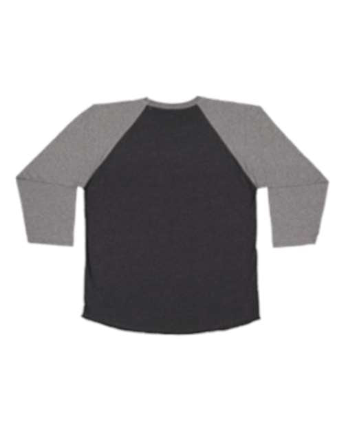 LAT Unisex Baseball Fine Jersey Three-Quarter Sleeve Tee 6930