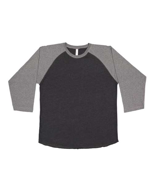 LAT Unisex Baseball Fine Jersey Three-Quarter Sleeve Tee 6930