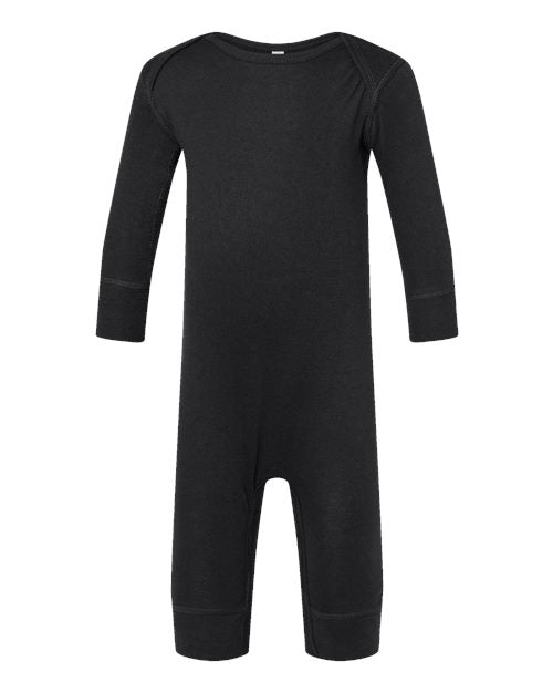Rabbit Skins Infant Long Legged Baby Rib Bodysuit 4412