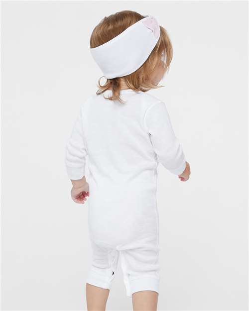 Rabbit Skins Infant Long Legged Baby Rib Bodysuit 4412