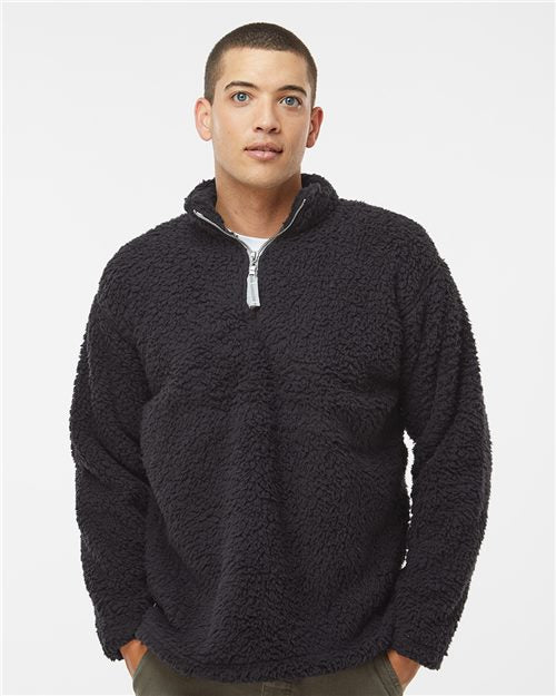 J. America Men's Sherpa Quarter-Zip Pullover 8454