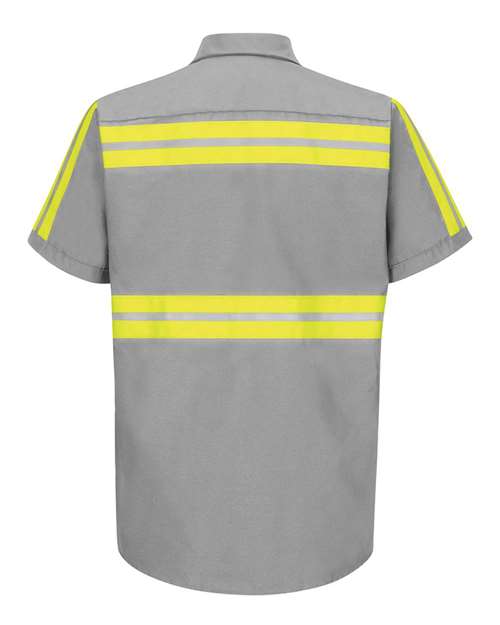 Red Kap Men's Tall Enhanced Visibility Industrial Work Shirt SP24ET